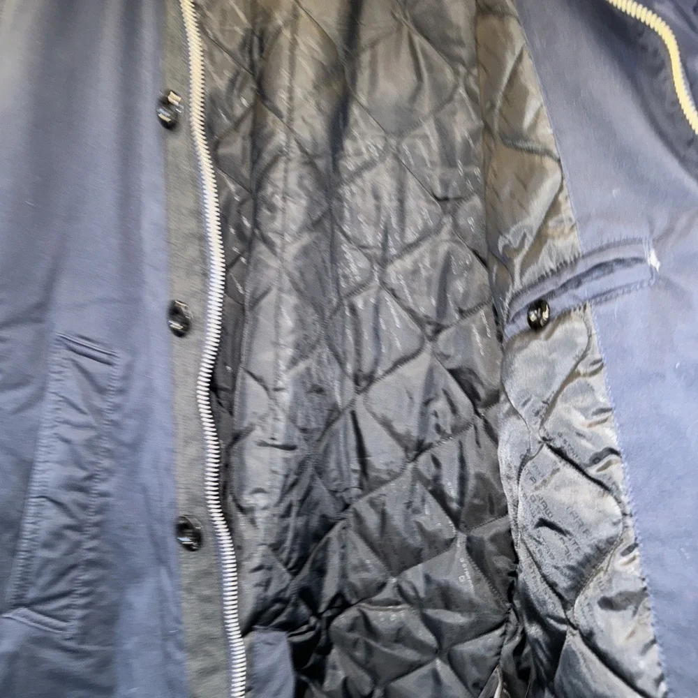 G-Star Raw Men Black Button Up Garber Trench Coat Size XL